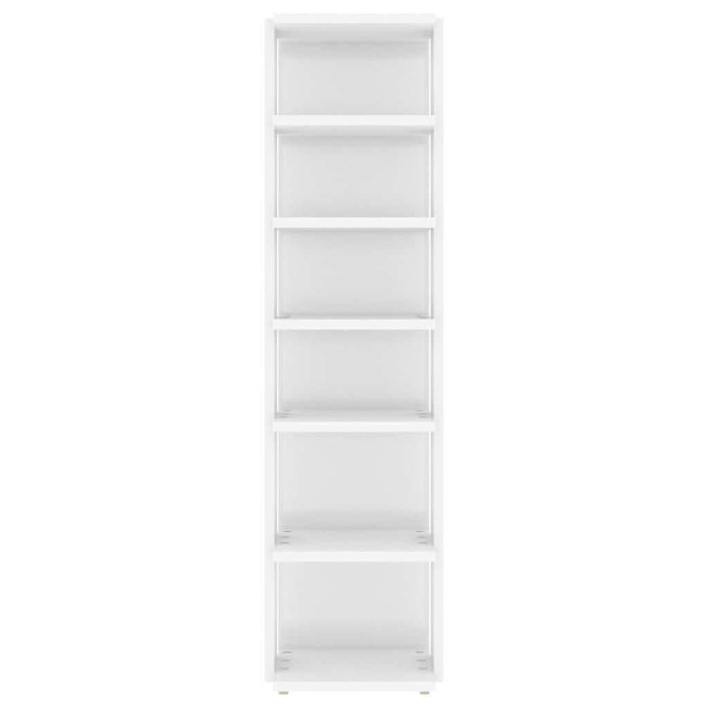 Shoe Cabinets 2 pcs High Gloss White 27.5x27x102 cm
