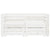 Garden 2-Seater Pallet Sofa Solid Pinewood White