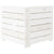 Garden 2-Seater Pallet Sofa Solid Pinewood White