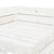 Garden 2-Seater Pallet Sofa Solid Pinewood White