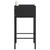 Bar Stools 2 pcs with Cushions Black Poly Rattan