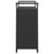 Bar Cart with Drawer Black 100x45x97 cm Poly Rattan