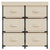 Storage Cabinet with 6 Drawers 55x29x55 cm Cream Steel