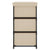 Storage Cabinet with 6 Drawers 55x29x55 cm Cream Steel