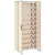 Shoe Cabinet Cream 60x30x166 cm Fabric
