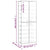 Shoe Cabinet Cream 60x30x166 cm Fabric