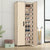 Shoe Cabinet Cream 60x30x166 cm Fabric