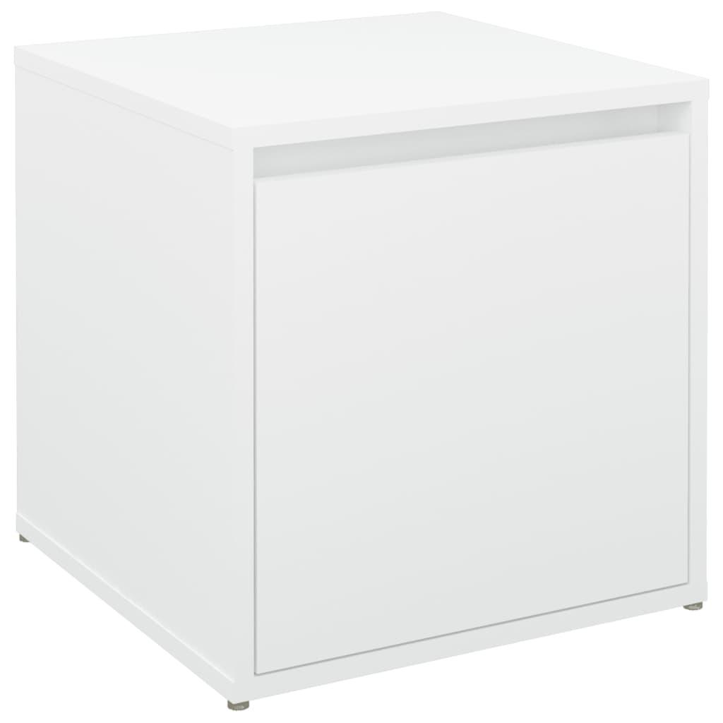 Box Drawer White 40.5x40x40 cm Engineered Wood