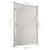 Garden Gate 100x150 cm Stainless Steel