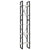 5-Tier Book Cabinet White 40x30x175 cm Pinewood