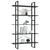 5-Tier Book Cabinet Grey 100x30x175 cm Engineered Wood