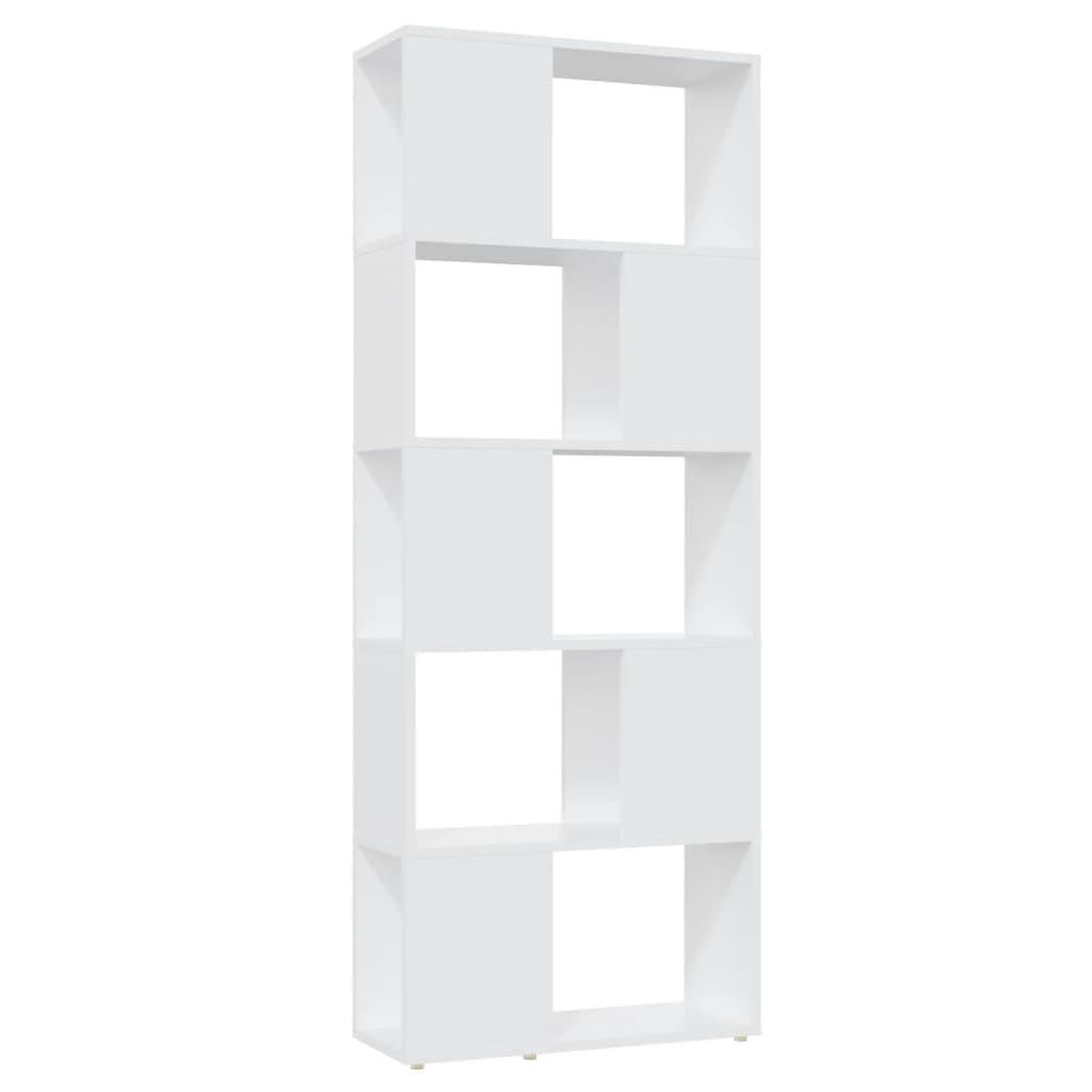 Book Cabinet Room Divider White 60x24x155 cm Engineered Wood