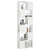 Book Cabinet Room Divider White 60x24x186 cm