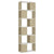 Book Cabinet Room Divider White and Sonoma Oak 60x24x186 cm