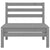 3 Piece Garden Lounge Set Solid Pinewood Grey