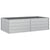 Garden Raised Bed 160x80x45 cm Galvanized Steel Silver