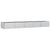 Garden Raised Bed 400x80x45 cm Galvanized Steel Silver