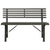 Garden Bench 110 cm Steel Black