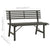 Garden Bench 110 cm Steel Black