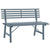 Garden Bench 110 cm Steel Grey