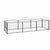 Dog Kennel Black 3 m² Steel