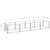 Dog Kennel Silver 4 m² Steel