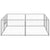 Dog Kennel Silver 4 m² Steel