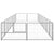 Dog Kennel Silver 16 m² Steel