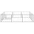 Dog Kennel Silver 9 m² Steel