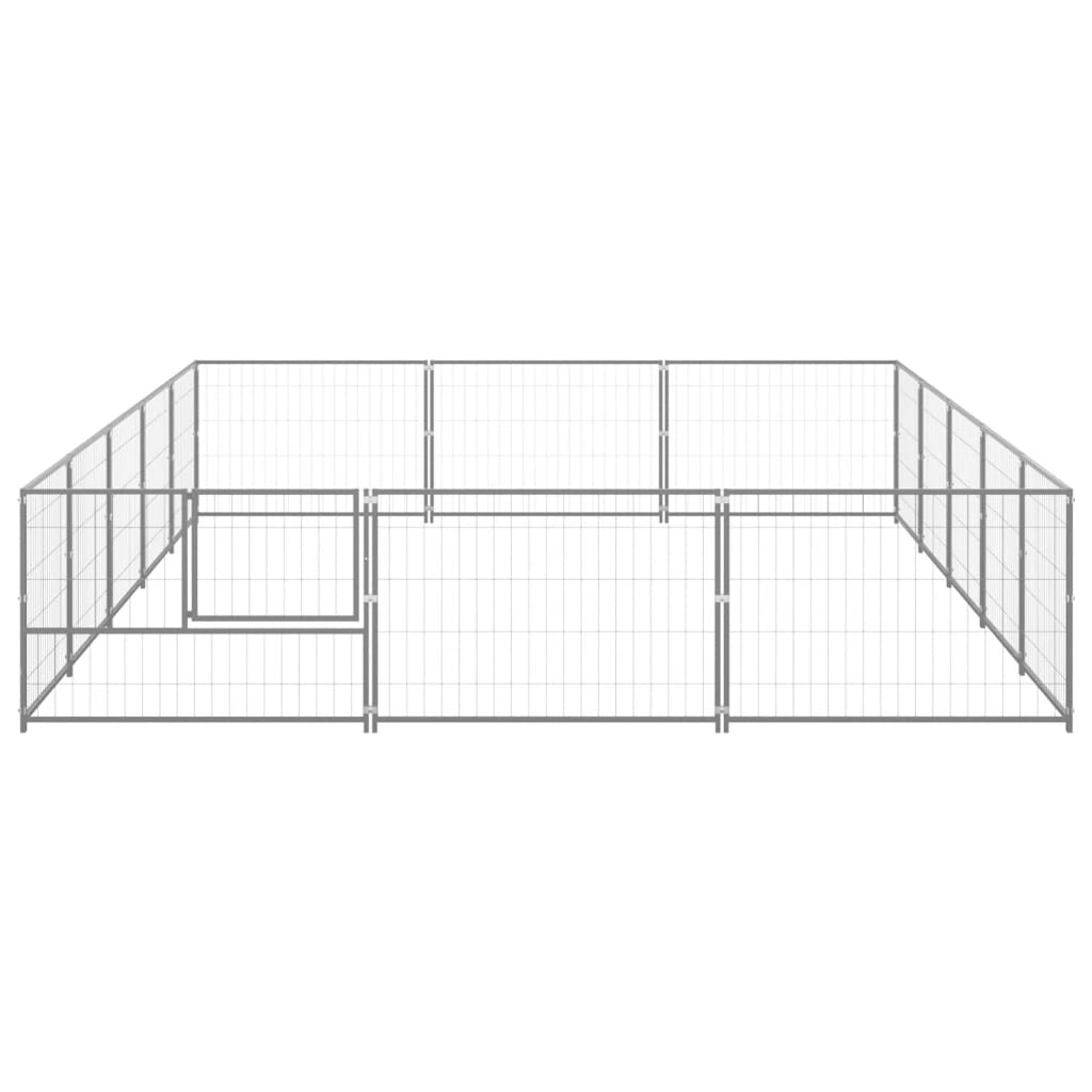 Dog Kennel Silver 15 mï¿½ Steel