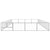 Dog Kennel Silver 40 m² Steel