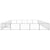 Dog Kennel Silver 50 m² Steel