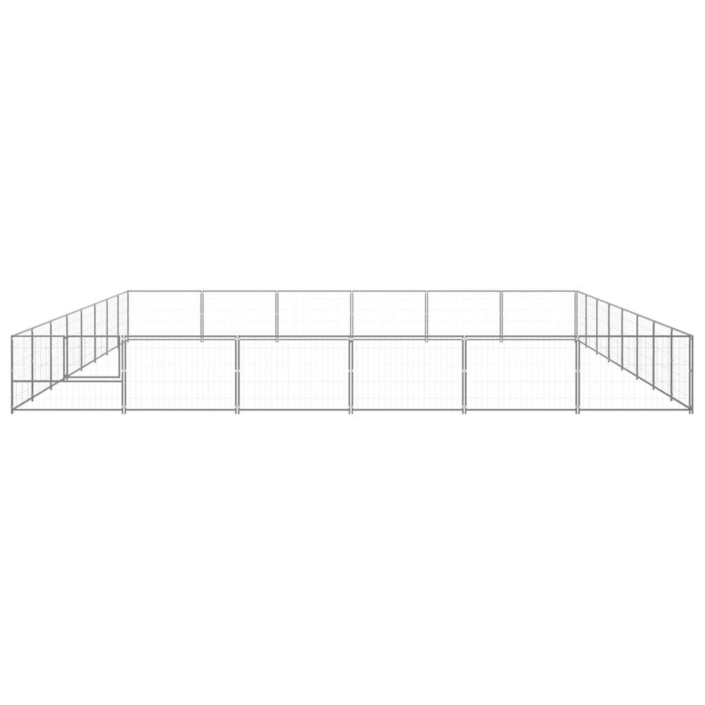 Dog Kennel Silver 48 m² Steel