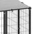 Dog Kennel Black 4.84 mï¿½ Steel