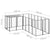 Dog Kennel Black 4.84 m² Steel