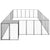 Dog Kennel Black 26.62 m² Steel