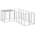 Dog Kennel Silver 4.84 m² Steel