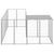 Dog Kennel Silver 4.84 m² Steel