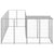 Dog Kennel Silver 6.05 m² Steel