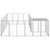 Dog Kennel Silver 10.89 m² Steel