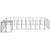 Dog Kennel Black 13.31 m² Steel