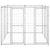 Outdoor Dog Kennel Galvanised Steel 4.84 m²