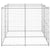 Outdoor Dog Kennel Galvanised Steel 4.84 m²