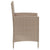 Garden Chairs with Cushions 4 pcs Poly Rattan Beige