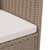 Garden Chairs with Cushions 4 pcs Poly Rattan Beige