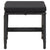 Garden Stools 4 pcs with Cushions Poly Rattan Black