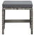 Garden Stools 4 pcs with Cushions Poly Rattan Grey
