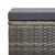 Garden Stools 4 pcs with Cushions Poly Rattan Grey