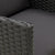 Garden Chairs with Cushions 2 pcs Poly Rattan Black
