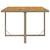 Garden Table Beige 109x107x74 cm Poly Rattan&Solid Wood Acacia